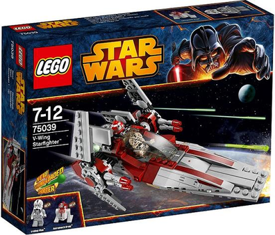 LEGO Set-V-Wing Starfighter-Star Wars / Star Wars Episode 3-75039-4-Creative Brick Builders